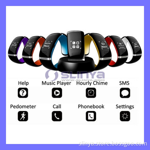 Bluetooth Wristband Calories Pedometer Portable Sport LED Watch Mobile Phone Bracelet Anti-Lost Smart Watch Phone